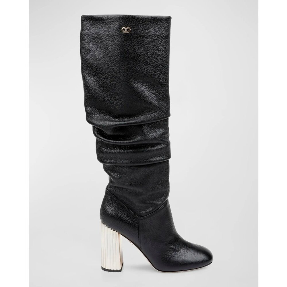DEE OCLEPPO Bethany Slouchy Leather Knee Boots 9.5